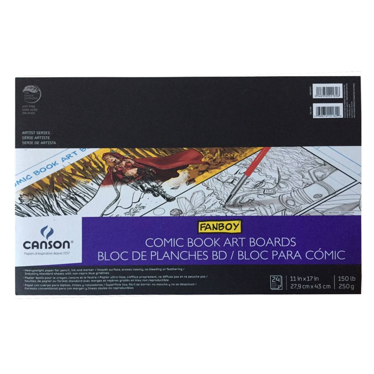 Canson® Fanboy™ Comic Book Art Boards, 11 x 17